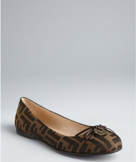 fendi logo flats