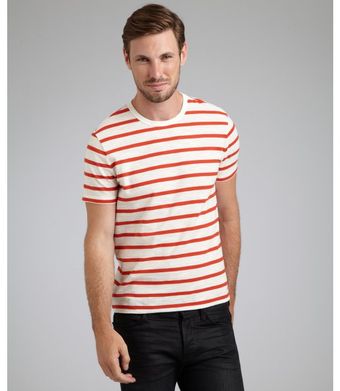 Gucci  Stripe Cotton Crewneck Short Sleeve T-Shirt - Lyst