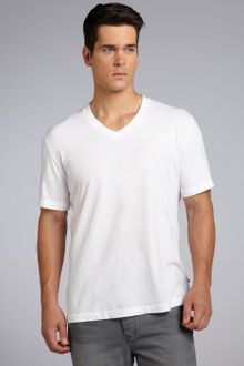 James Perse  Cotton Vneck Short Sleeve T-Shirt - Lyst