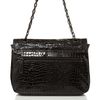 Kenneth Cole Reaction Mercer Street Croc Chain Shoulder Bag in Black - Lyst