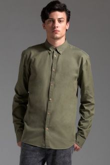 Marc By Marc Jacobs  Cotton Oxford Button Front Shirt - Lyst