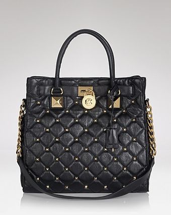 Michael Kors Michael Tote Hamilton Studded North South - Lyst