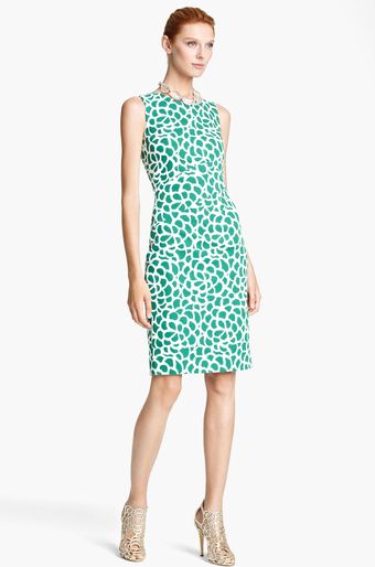 Oscar de la Renta Print Canvas Dress - Lyst