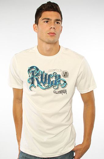 RVCA The Rvca Ornate Tee in White - Lyst