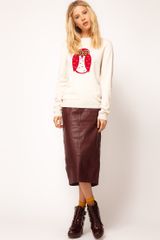 ASOS Collection Asos Pencil Skirt in Leather