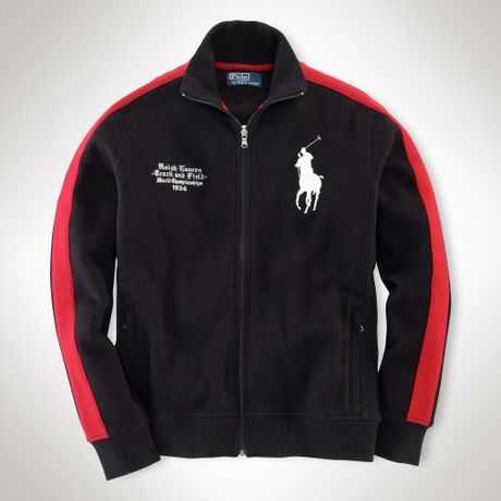 black polo track jacket