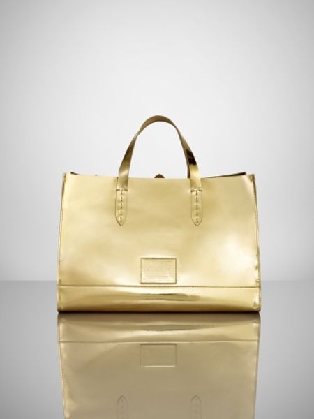 gold ralph lauren purse