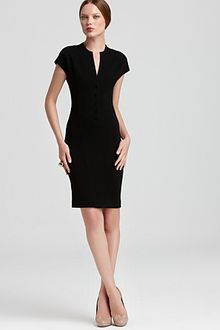 Catherine Malandrino Dress Ponte Cap Sleeve - Lyst