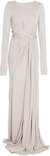 Elie Saab Ls Jersey Gown - Lyst