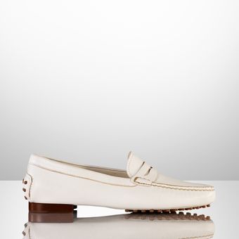 Ralph Lauren Collection Danila Goatskin Loafer - Lyst