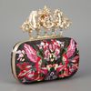 Alexander Mcqueen Embroidered Knuckle Duster Clutch in Multicolor (black) - Lyst
