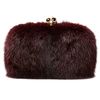 Alexander Mcqueen Classic Skull Box Clutch in Purple (oxblood) - Lyst