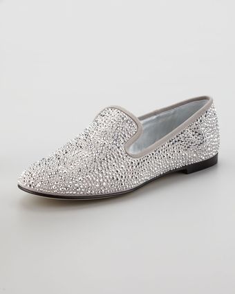 Giuseppe Zanotti Strass Smoking Loafer - Lyst