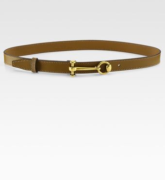 Gucci Leather Horsebit Belt - Lyst