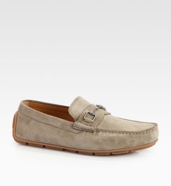 Gucci Street Suede Driver - Lyst