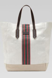 Gucci Hempy Canvas Top Handle Tote  - Lyst