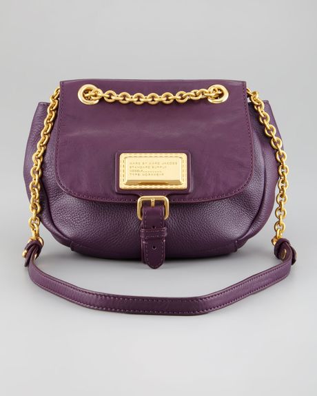 Marc By Marc Jacobs Chain Reaction Robin Crossbody Bag in Purple (black) | Lyst