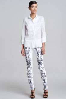 Roberto Cavalli Printed Jeans - Lyst