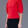 Alexander Mcqueen Structured Top in Red - Lyst
