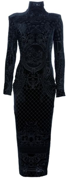 Balmain Brocade Maxi Dress - Lyst
