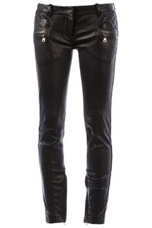 Balmain Lamb Skin Trouser - Lyst