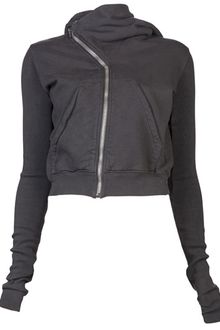 DRKSHDW by Rick Owens Cropped Hoodie - Lyst