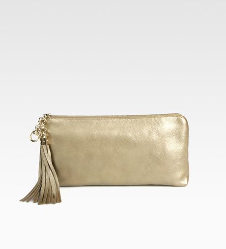 champagne gold clutch purse