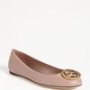 Gucci Logo Ballet Flat in Pink - Lyst