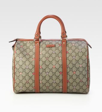 Gucci Joy Gg Supreme Stars Canvas Boston Bag - Lyst