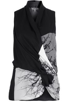 Helmut Lang Draped Top - Lyst