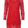 Isabel Marant Lace Dress in Red - Lyst