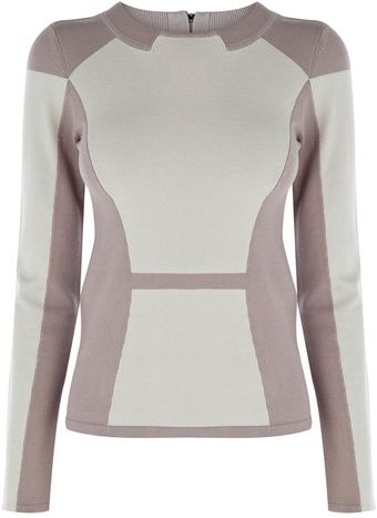 Karen Millen Feminine Colourblock Knit - Lyst