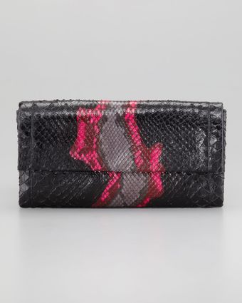 Nancy Gonzalez Python Clutch Bag Fuchsia - Lyst