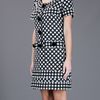 Oscar De La Renta Bouclé Silk Dress in White (black) - Lyst
