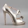 Oscar De La Renta Lanabow Sandal Pump in Gray (grey) - Lyst