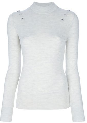 Paco Rabanne Stapled Detail Jumper - Lyst