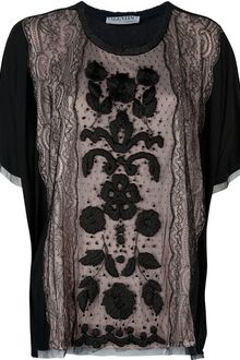 Valentino Lace Detail Top - Lyst