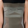 Victoria Beckham Sleeveless Pencil Dress in Khaki - Lyst