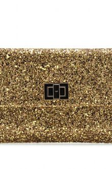Anya Hindmarch Anya Hindmarch Valorie Pressed Glitter Clutch - Lyst