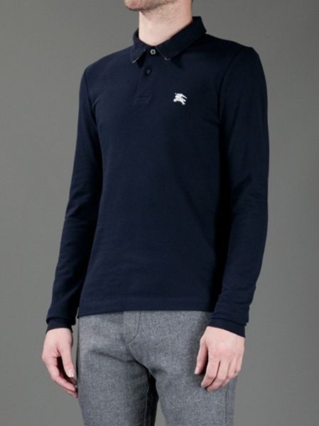 burberry brit long sleeve polo