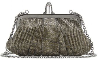 Christian Louboutin Mini Loubi Lula Woven Sequined Clutch - Lyst