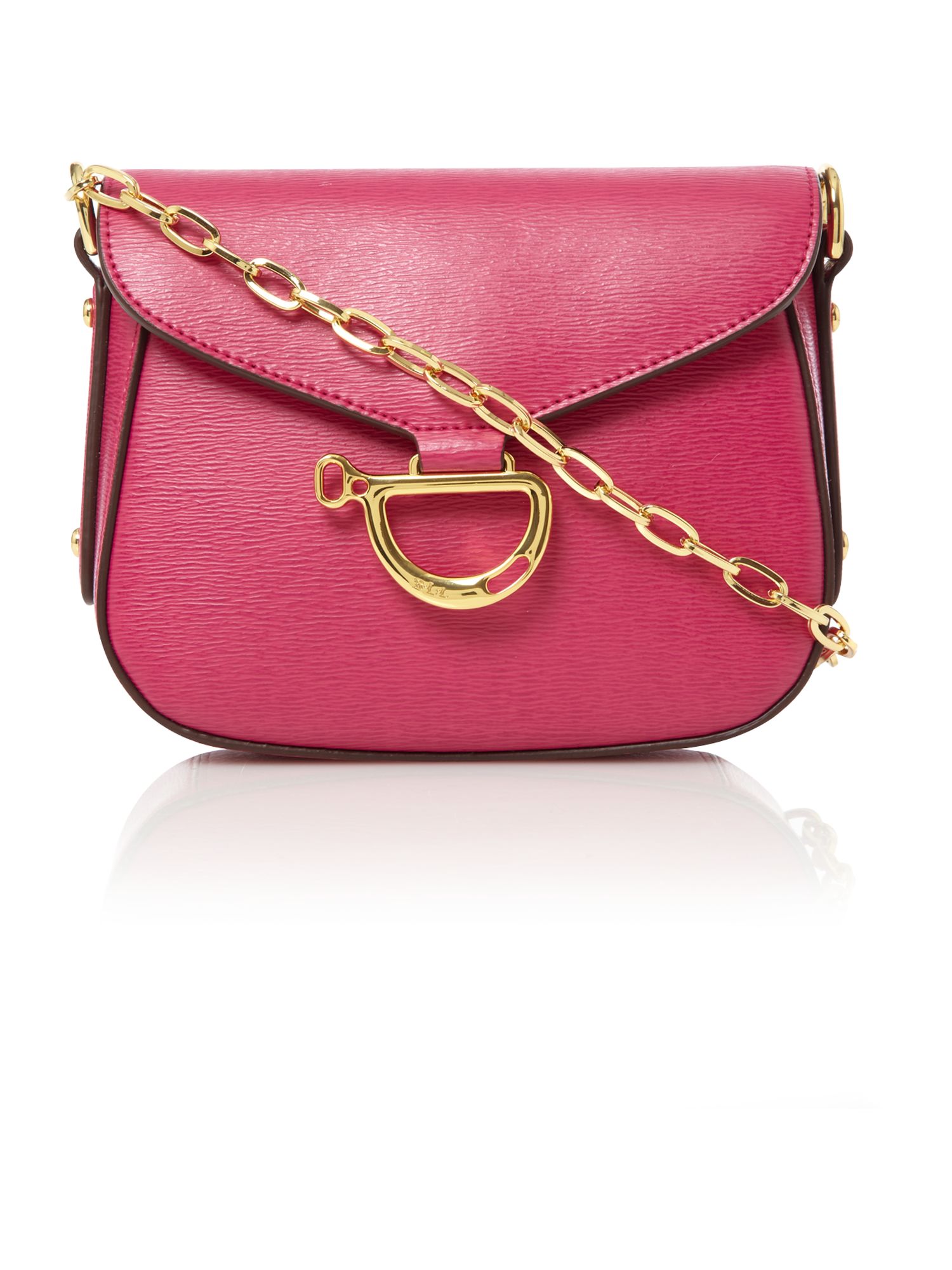 Lauren By Ralph Lauren Newbury Chain Shoulder Bag in Pink | Lyst