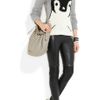 Tibi Penguin Intarsia Knitted Sweater in Gray - Lyst