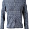 Bottega Veneta Trompe Loeil Silkwool Cardigan in Gray (multi) - Lyst