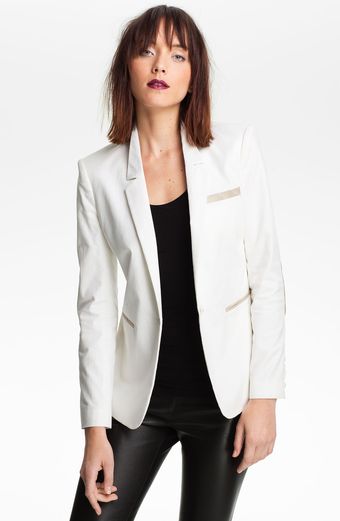 Elizabeth And James Sienna Elbow Patch Blazer - Lyst