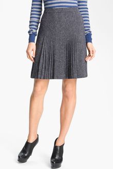 Halogen Pleat Front Tweed Skirt - Lyst