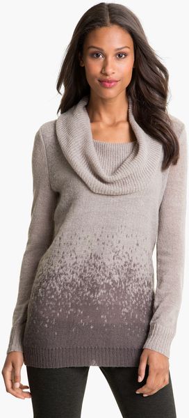 Halogen Ombré Cowl Neck Sweater - Lyst