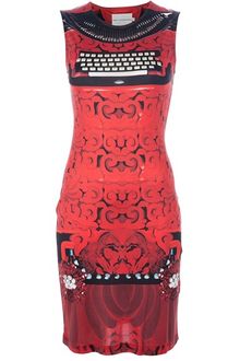Mary Katrantzou Printed Silk Dress - Lyst