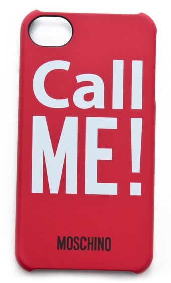 Moschino Call Me Iphone Case - Lyst