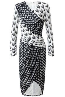 Rag & Bone Rani Printed and Ruched Dress - Lyst